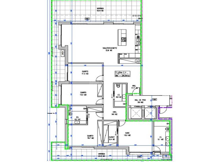Wohnung zum Kauf 1.350.000 € 258 m² Costa da Caparica