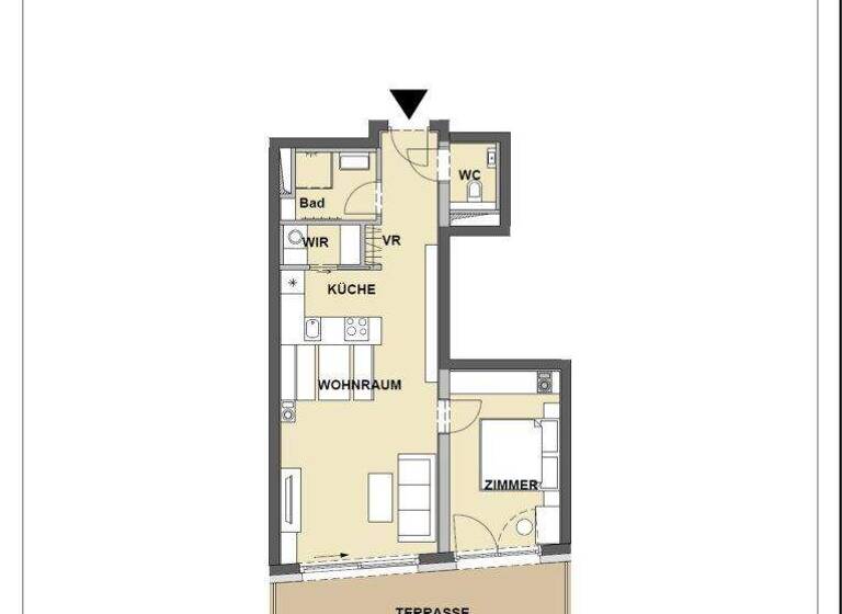 Terrassenwohnung zur Miete 710 € 2 Zimmer 52,9 m² Krems an der Donau 3500