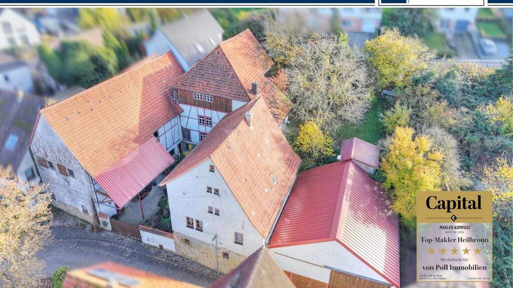 Bauernhaus zum Kauf 385.000 € 9 Zimmer 180 m² 1.233 m² Grundstück Bockschaft Kirchardt / Bockschaft 74912
