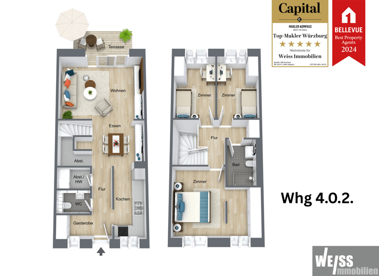 Wohnung zum Kauf provisionsfrei 549.173 € 4 Zimmer 104,8 m² 1. Geschoss Hilpoltstein 91161