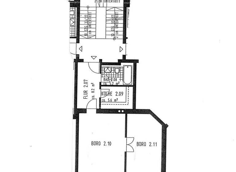 Bürofläche zur Miete provisionsfrei 695 € 2 Zimmer 61 m² Bürofläche Eisenstuckstr. 44 Südvorstadt-West Dresden 01069