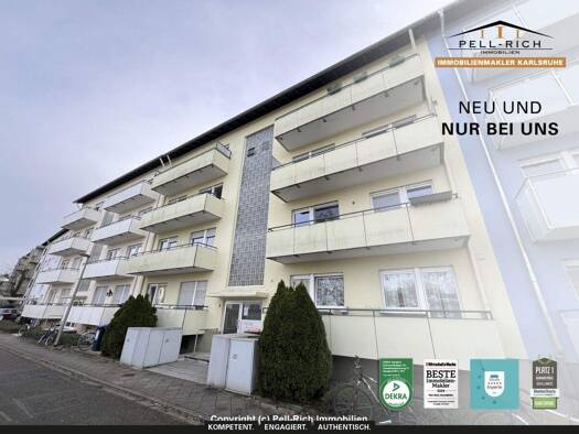 Wohnung zum Kauf provisionsfrei 285.000 € 2 Zimmer 61 m² 3. Geschoss Oststadt Karlsruhe 76131