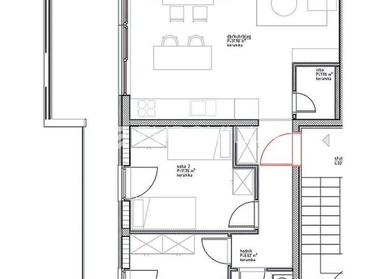 Wohnung zum Kauf 354.800 € 2 Zimmer 88 m² 2. Geschoss Vinjerac Posedarje