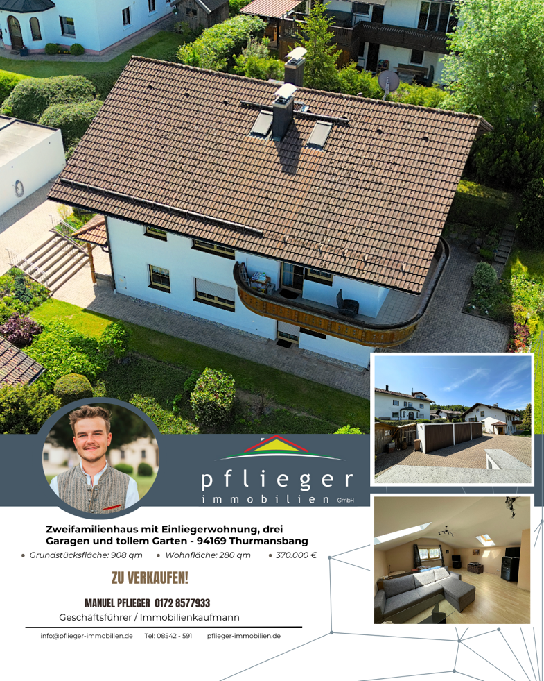 Haus zum Kauf 370.000 € 8 Zimmer 280 m² 908 m² Grundstück Thurmansbang Thurmansbang 94169