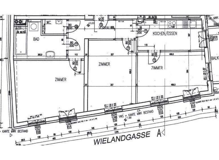 Wohnung zur Miete 950 € 3 Zimmer 80 m² EG Schönaugasse Jakomini Graz 8010
