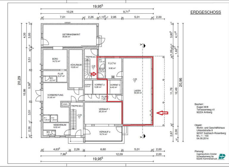 Laden zum Kauf provisionsfrei 163.000 € 82 m²<br/>Verkaufsfläche Uhlandstraße 8 Sulzbach-Rosenberg Sulzbach-Rosenberg 92237
