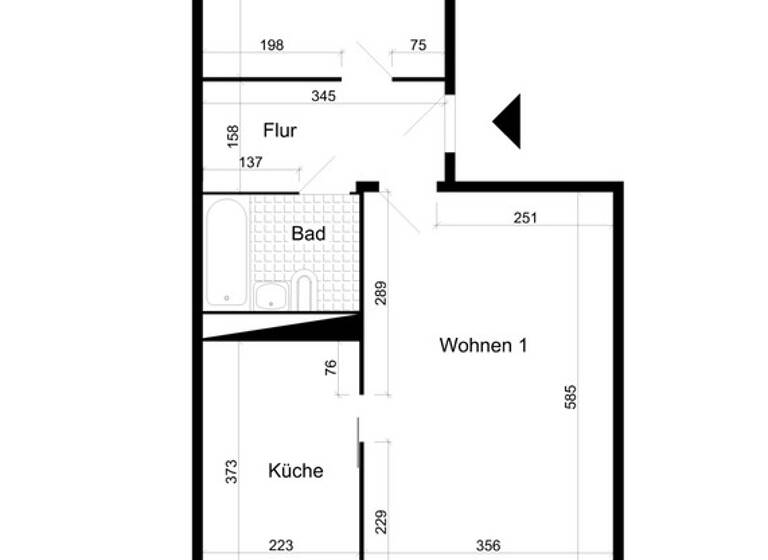 Wohnung zur Miete 375 € 2 Zimmer 57,7 m² 4. Geschoss frei ab 01.05.2026 Meseberger Weg 1 Neustädter Feld Magdeburg 39128