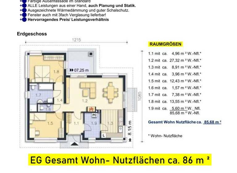 Haus zum Kauf provisionsfrei 215.000 € 86 m² Gärten h d Veste Nürnberg 90408