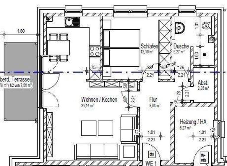 Studio zur Miete 695 € 1 Zimmer 64 m² frei ab 01.06.2026 Hagen 27628