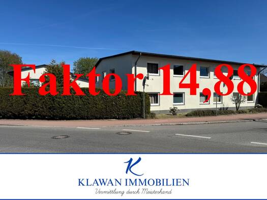 Wohnung zum Kauf provisionsfrei als Kapitalanlage geeignet 139.999 € 1,5 Zimmer 59 m² Hauptstraße 39 Todendorf 22965