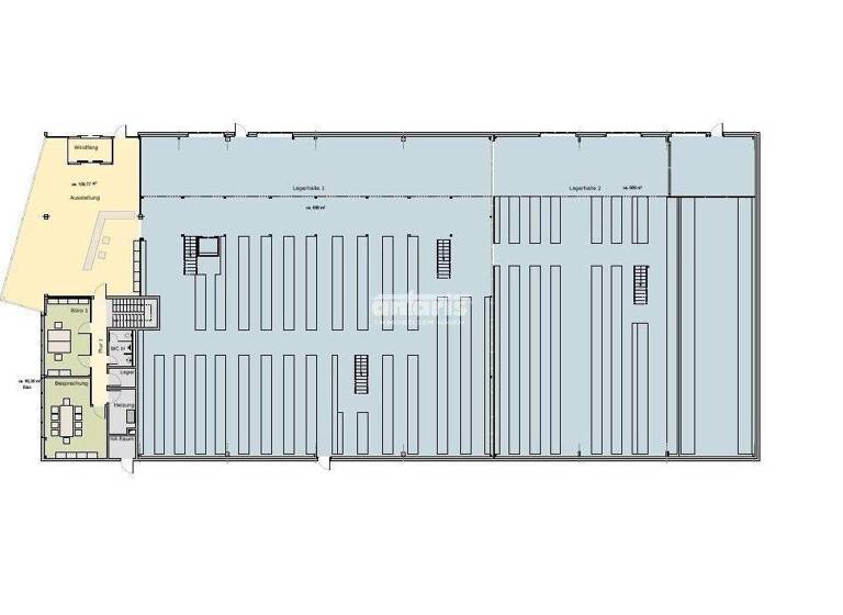 Lagerhalle zur Miete 1.160 m² Lagerfläche teilbar ab 1.160 m² Daberstedt Erfurt 99099