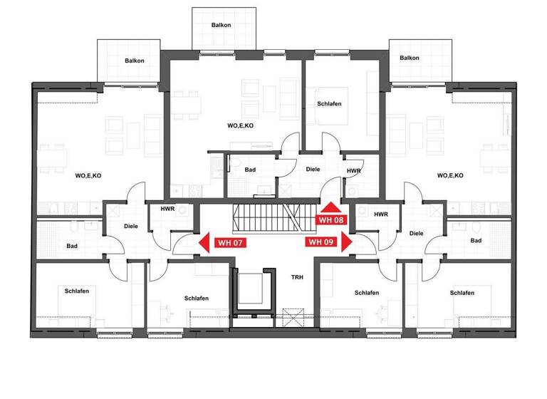 Wohnung zum Kauf - Erstbezug provisionsfrei 525.000 € 2 Zimmer 64 m² Mauritz Münster 48145