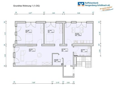 Bürofläche zur Miete provisionsfrei 6,50 € 5 Zimmer 119,6 m² Bürofläche Winzer Winzer 94577