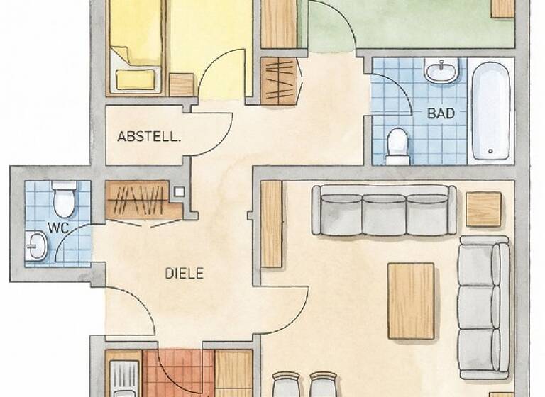 Terrassenwohnung zum Kauf 295.000 € 3 Zimmer 91 m² 1. Geschoss Norf Neuss 41469