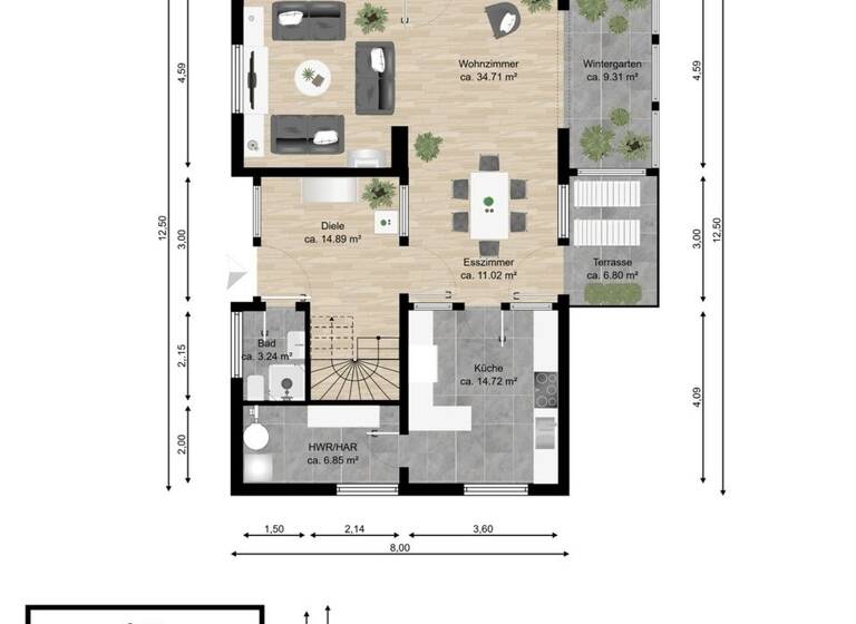 Einfamilienhaus zum Kauf 595.000 € 4 Zimmer 150 m² 932 m² Grundstück Brieselang 14656