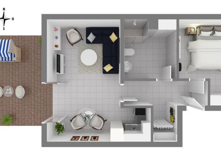 Wohnung zum Kauf 259.000 € 2 Zimmer 47,8 m²<br/>Wohnfläche EG<br/>Geschoss Zingst Zingst 18374
