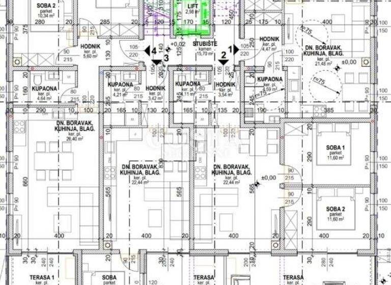 Wohnung zum Kauf 187.800 € 2 Zimmer Povljana 23249