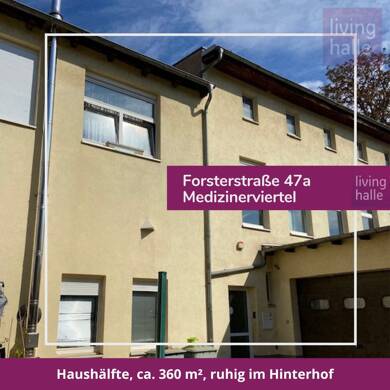 Bürofläche zur Miete 1.072 € 6 Zimmer 358,8 m² Bürofläche Forsterstraße 47a Innenstadt Halle (Saale) 06112