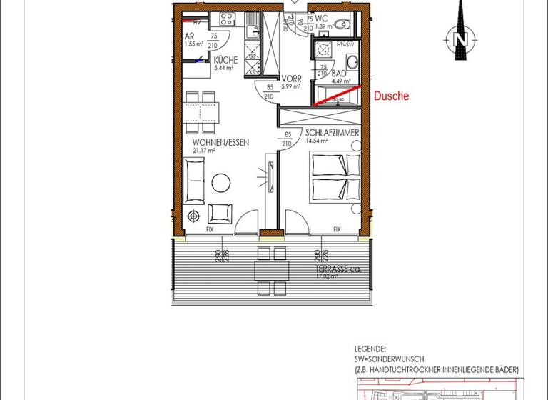 Wohnung zur Miete 907 € 2 Zimmer 54,6 m² frei ab sofort St.Veiter Vorstadt Klagenfurt 9020