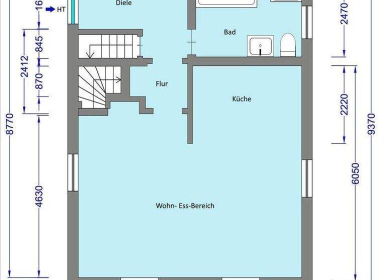Doppelhaushälfte zum Kauf provisionsfrei 142.000 € 4 Zimmer 93 m² 579 m² Grundstück Sitterswald Kleinblittersdorf-Sitterswald 66271