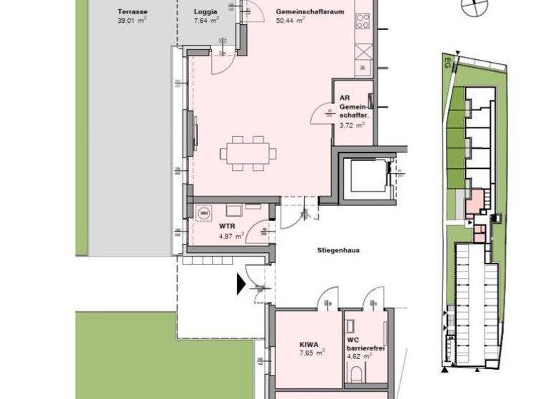 Wohnung zur Miete 848 € 2 Zimmer 66,6 m² 2. Geschoss frei ab 01.06.2026 Stockerauer Straße Spillern 2104