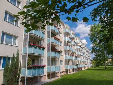 Wohnung zur Miete 399 € 3 Zimmer 57,6 m² 2. Geschoss Ziolkowskistraße 7 Freiberg Freiberg 09599