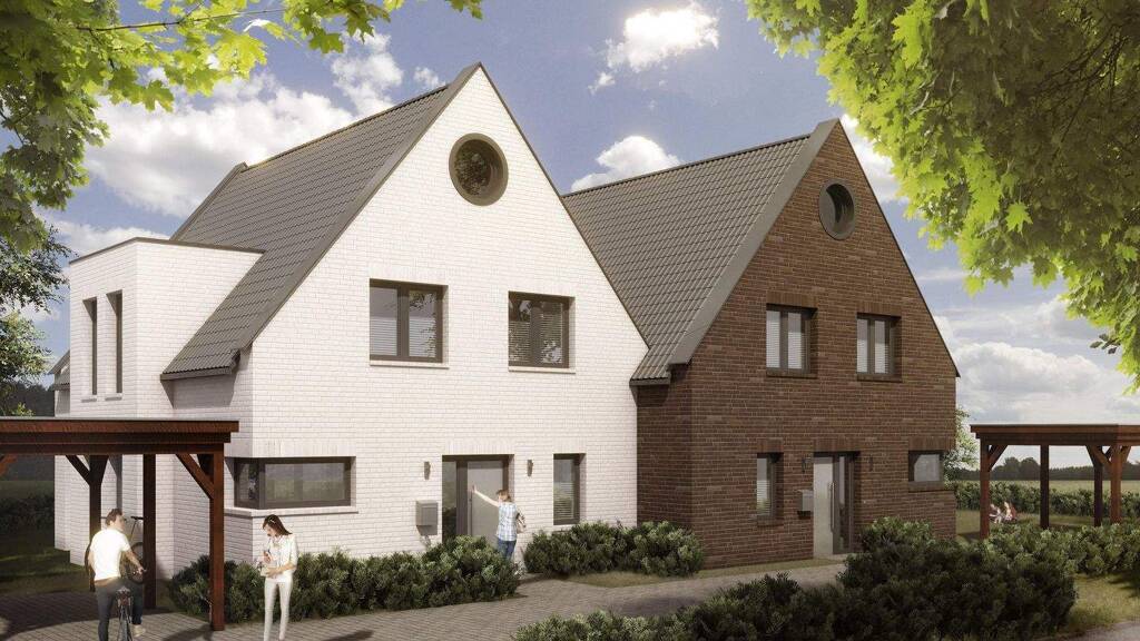 Doppelhaushälfte zum Kauf 437.900 € 4 Zimmer 125 m² 300 m² Grundstück Bergstrup Vechta 49377