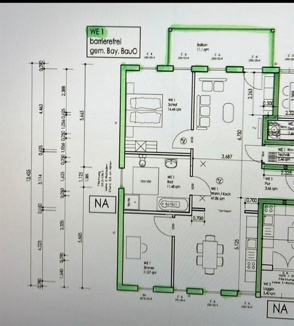 Wohnung zur Miete 989 € 3 Zimmer 102 m²<br/>Wohnfläche 2.<br/>Geschoss ab sofort<br/>Verfügbarkeit Seßlach Sesslach 96145