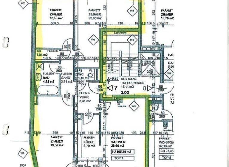 Wohnung zur Miete 1.530 € 4 Zimmer 105,7 m² 3. Geschoss frei ab 01.07.2026 Dietrichgasse 14B Wien 1030