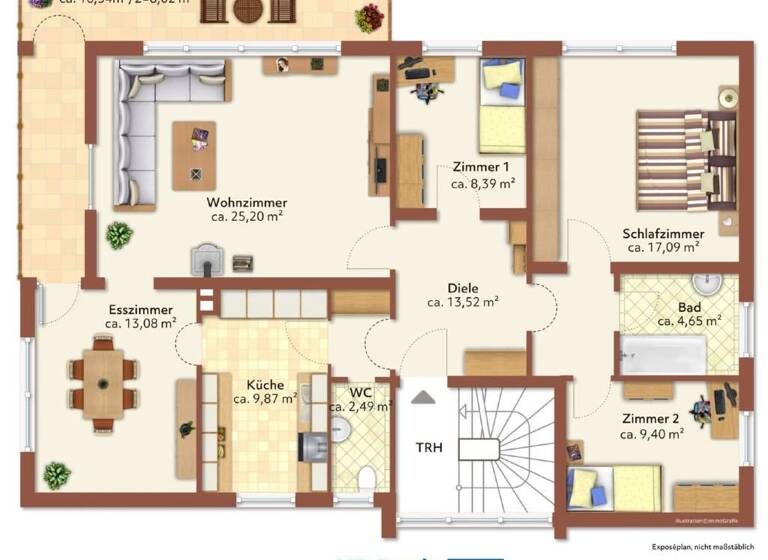 Wohnung zum Kauf 230.000 € 5 Zimmer 111,7 m²<br/>Wohnfläche 1.<br/>Geschoss 01.07.2025<br/>Verfügbarkeit Winklhamer Str. 13 Erlach Simbach a.Inn 84359