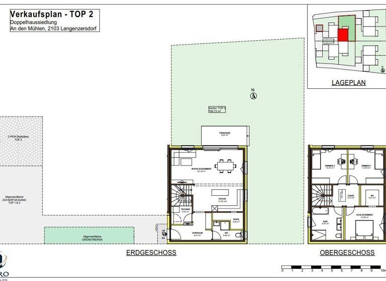 Doppelhaushälfte zum Kauf - Erstbezug provisionsfrei 450.000 € 4 Zimmer 119,8 m² Langenzersdorf 2103