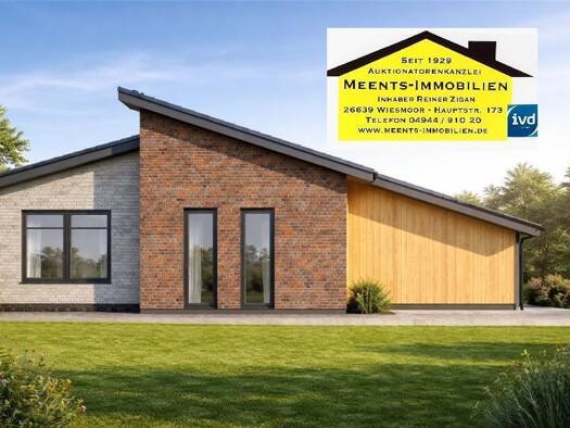 Einfamilienhaus zum Kauf - Erstbezug provisionsfrei 479.000 € 3 Zimmer 110 m² 600 m² Grundstück frei ab 01.10.2027 Auf dem Lindenkamp Wiesmoor 26639