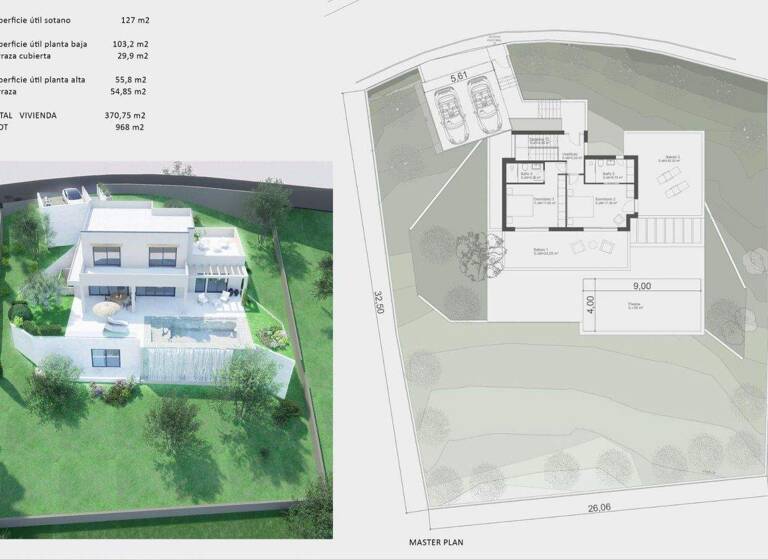 Villa zum Kauf 1.078.000 € 5 Zimmer 370 m² 968 m² Grundstück Javea