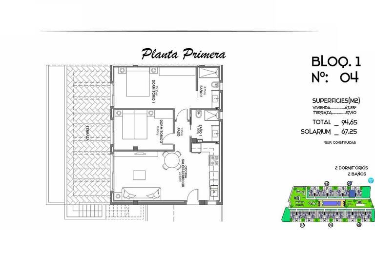 Penthouse zum Kauf - Erstbezug provisionsfrei 274.000 € 3 Zimmer 162 m² Algorfa 03169