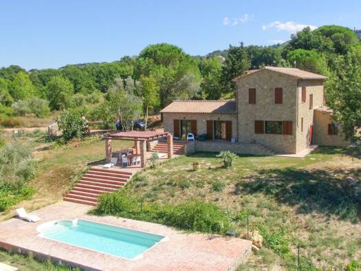 Bauernhaus zum Kauf 1.100.000 € 7 Zimmer 215 m² 14.000 m² Grundstück Panoramablick Montescudaio 56040