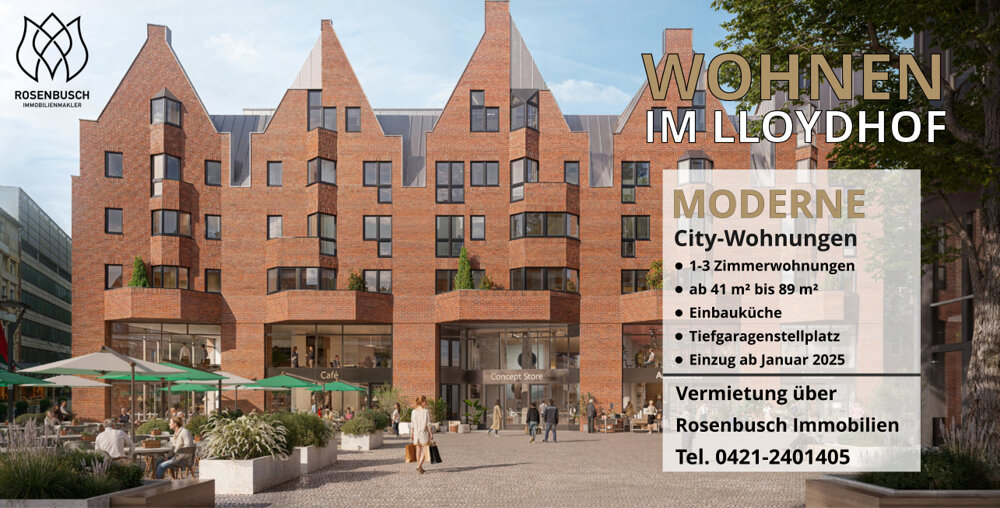 Wohnung zur Miete 1.000 € 2 Zimmer 64 m²<br/>Wohnfläche 2.<br/>Geschoss 01.02.2025<br/>Verfügbarkeit Altstadt Bremen 28195