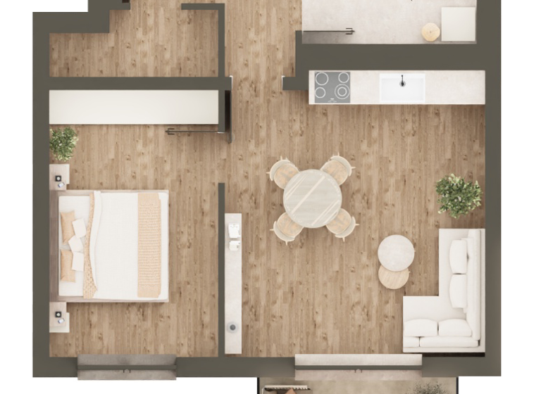 Wohnung zum Kauf - Erstbezug provisionsfrei als Kapitalanlage geeignet 324.900 € 2 Zimmer 55 m² Münchnerstraße 138 Mühldorf Mühldorf a.Inn 84453