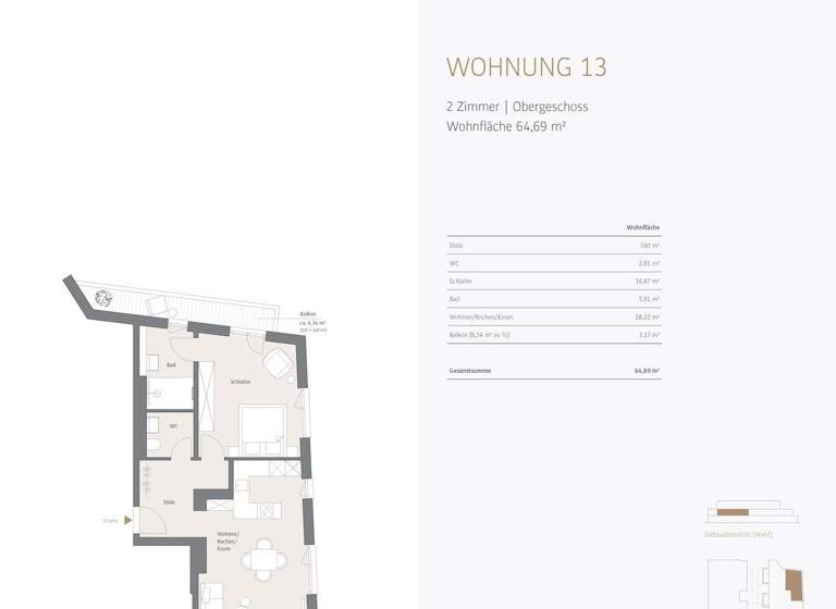 Wohnung zum Kauf - Erstbezug provisionsfrei 950.000 € 2 Zimmer 64,7 m² 1. Geschoss Pasing-Obermenzing München 81245