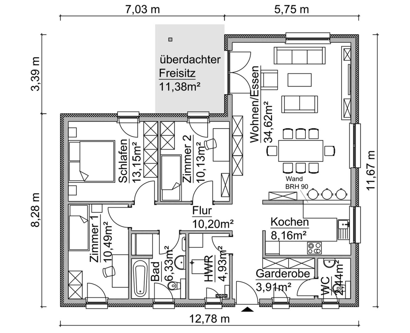 Einfamilienhaus zum Kauf provisionsfrei 472.375 € 4 Zimmer 115,7 m²<br/>Wohnfläche 960 m²<br/>Grundstück Schlossweg 1 Dudinghausen Hohen Sprenz 18299