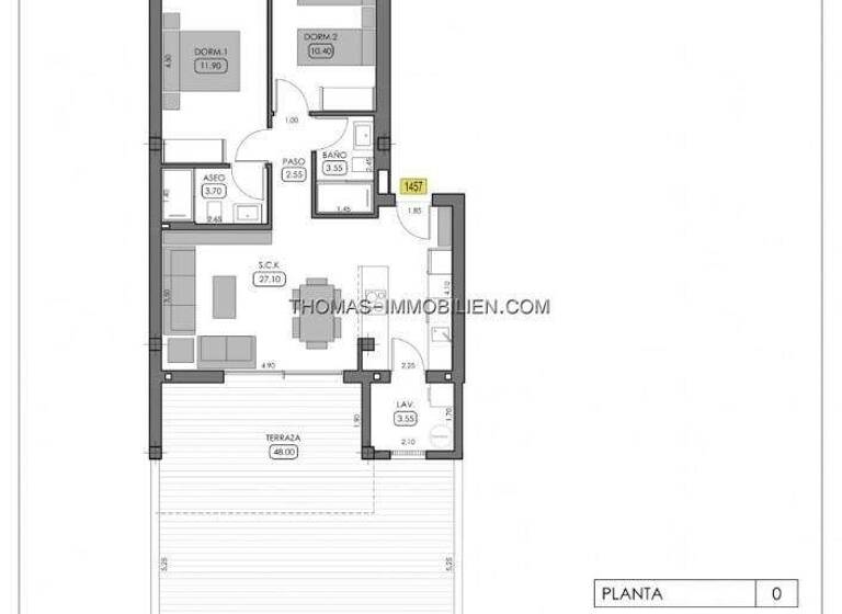 Bungalow zum Kauf 306.000 € 3 Zimmer 72 m² 25 m² Grundstück Algorfa 03169