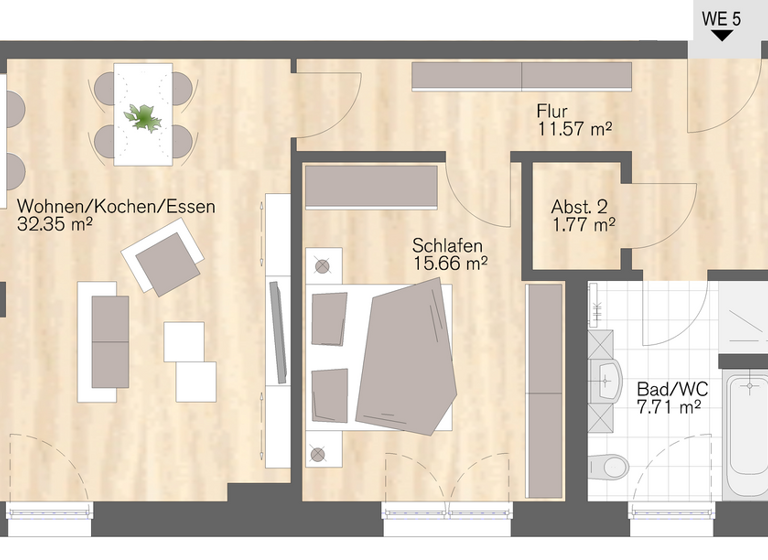 Wohnung zum Kauf provisionsfrei 345.000 € 3 Zimmer 90 m² 2. Geschoss Innenstadt Zwickau 08056