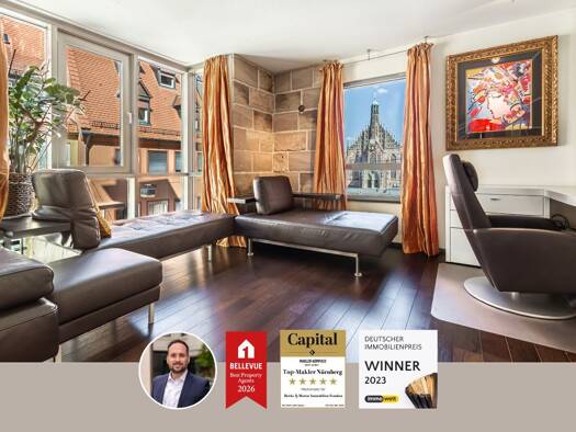 Wohnung zum Kauf 1.325.000 € 5 Zimmer 173 m² 3. Geschoss Sebald Nürnberg 90403