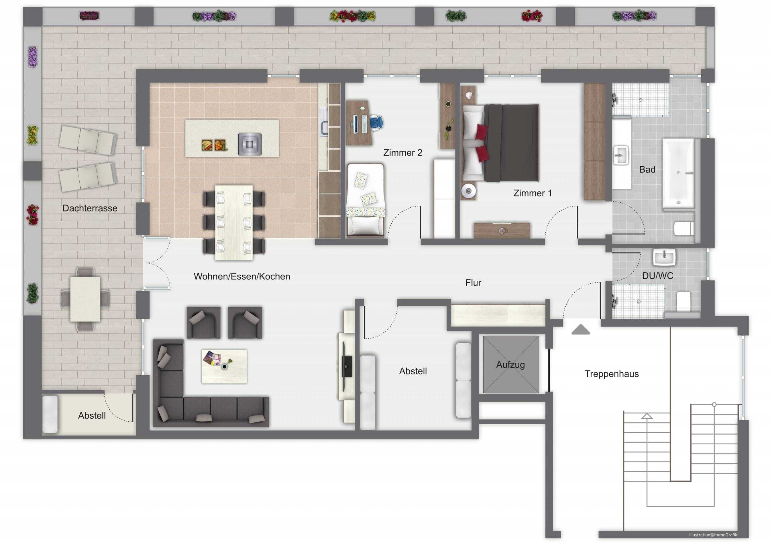 Penthouse zum Kauf provisionsfrei 460.000 € 3 Zimmer 136,7 m²<br/>Wohnfläche 3.<br/>Geschoss Wendschott Wolfsburg 38448