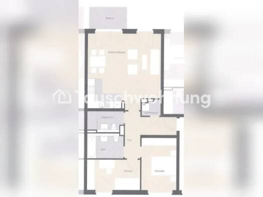 Wohnung zur Miete Tauschwohnung 1.350 € 3 Zimmer 82 m² 2. Geschoss Alsterdorf Nord 22303