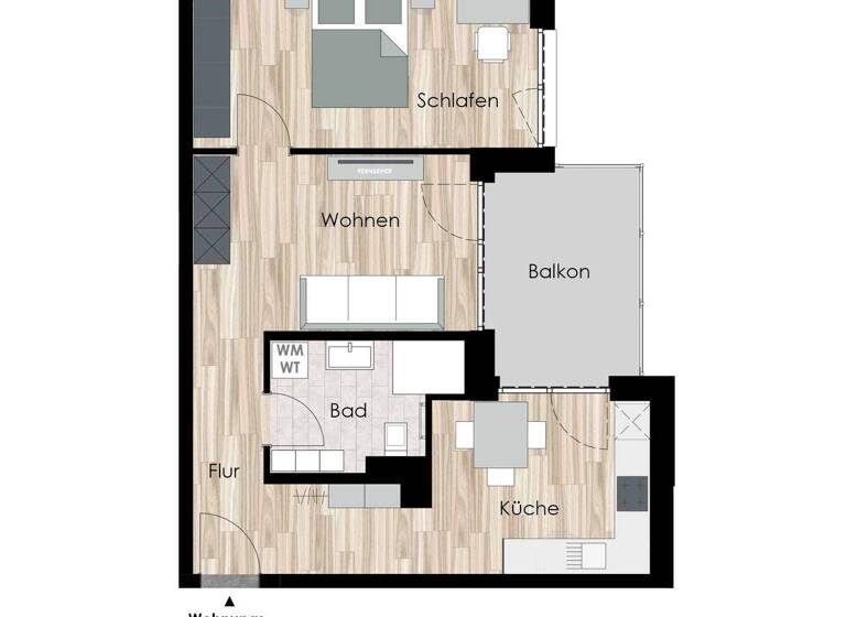 Wohnung zum Kauf - Erstbezug provisionsfrei 223.000 € 2 Zimmer 60 m² 2. Geschoss frei ab sofort Johann-Sebastian-Bach-Straße 12 Ohrdruf 99885