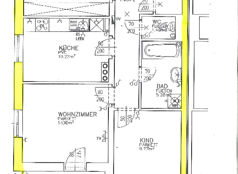 Wohnung zur Miete 657 € 3 Zimmer 65,8 m² EG frei ab 01.05.2026 Taufkirchen Nr. 112,113 Taufkirchen an der Trattnach 4715