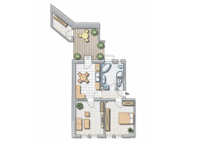 Wohnung zum Kauf als Kapitalanlage geeignet 210.500 € 2 Zimmer 71,3 m²<br/>Wohnfläche Grünthalstraße 1 Röthenbach Röthenbach an der Pegnitz 90552