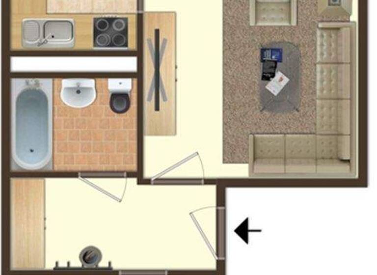 Wohnung zur Miete 316 € 2 Zimmer 54,1 m² 2. Geschoss frei ab 01.07.2026 Zeulenrodaer Straße 4 Lusan Gera 07549