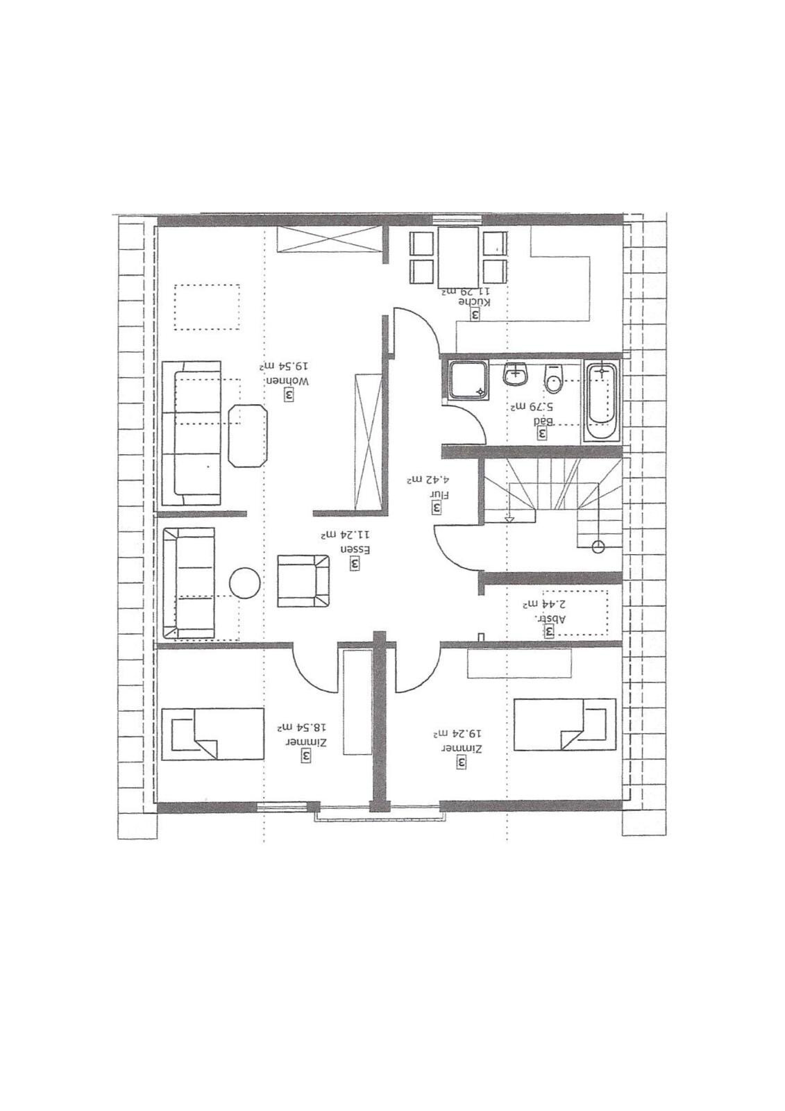 Wohnung zur Miete 637 € 3,5 Zimmer 64 m²<br/>Wohnfläche 2.<br/>Geschoss Heidesheimerstraße Albsheim Obrigheim (Pfalz) 67283