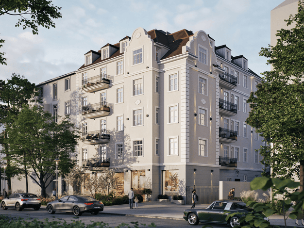 Wohnung zum Kauf - Neubau provisionsfrei 1.249.000 € 2 Zimmer 84,3 m² 2. Geschoss Nymphenburger Straße 176 Neuhausen-Nymphenburg München 80634